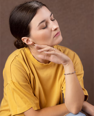 Portret kobiety podczas sesji portretowej